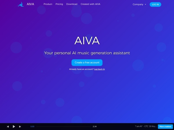 AIVA 网站预览