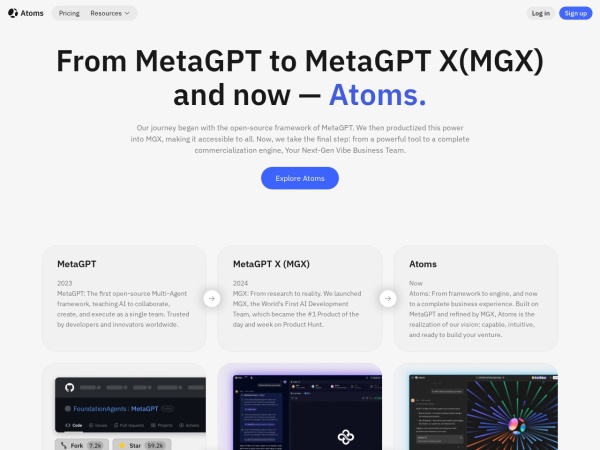MetaGPT 网站预览