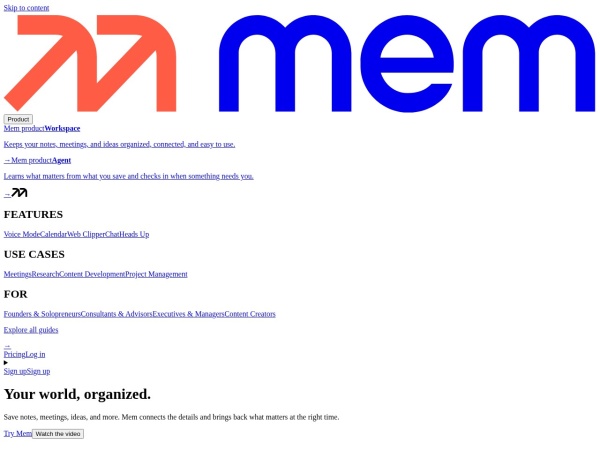 Mem 网站预览