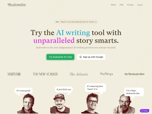 Sudowrite 网站预览