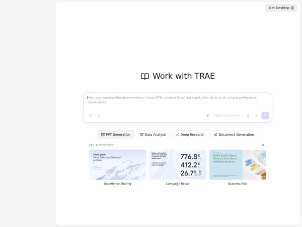 TRAEWork 网站预览